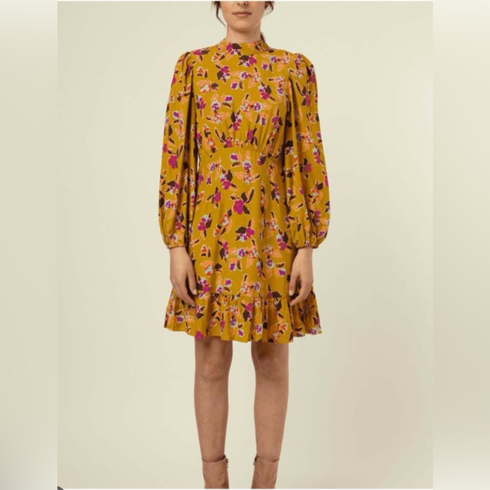 SALE! FRNCH Paris Hilda Terres Melees Floral Dress NWT